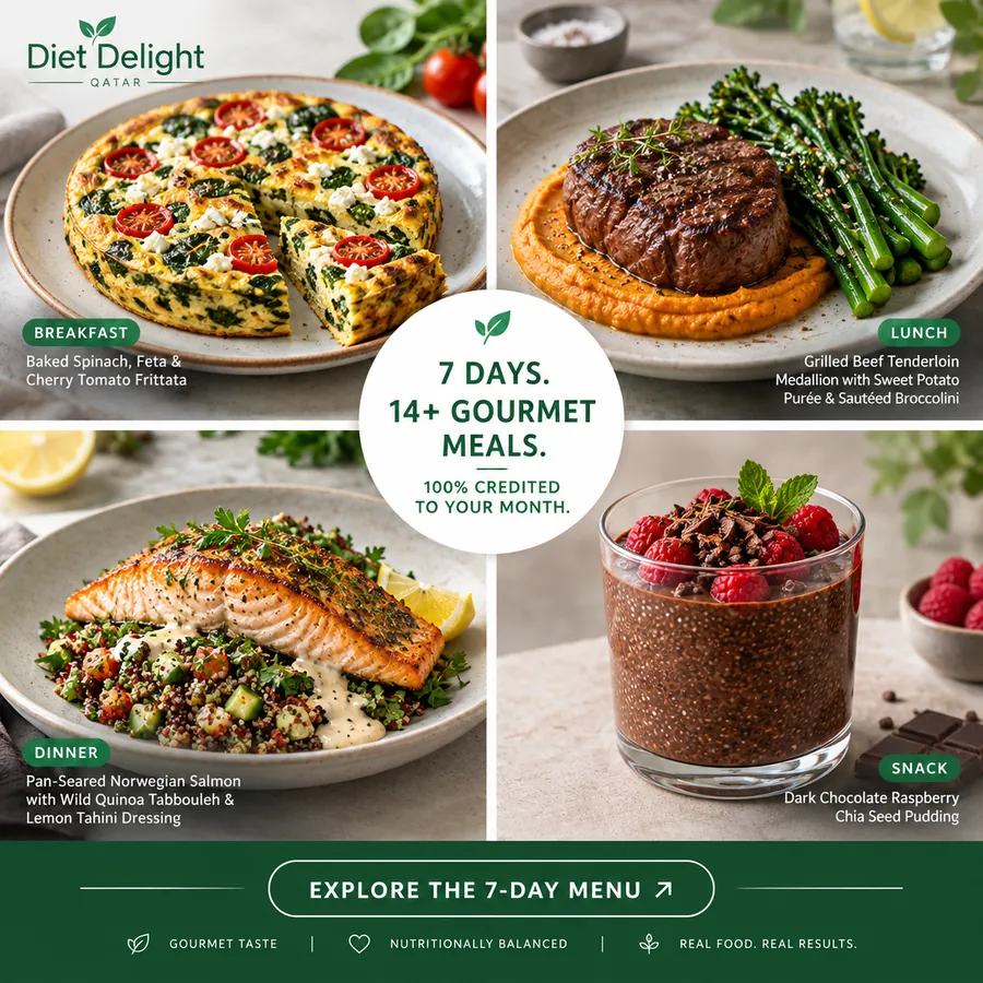 Diet Delight entry offer ad showing the variety of meals