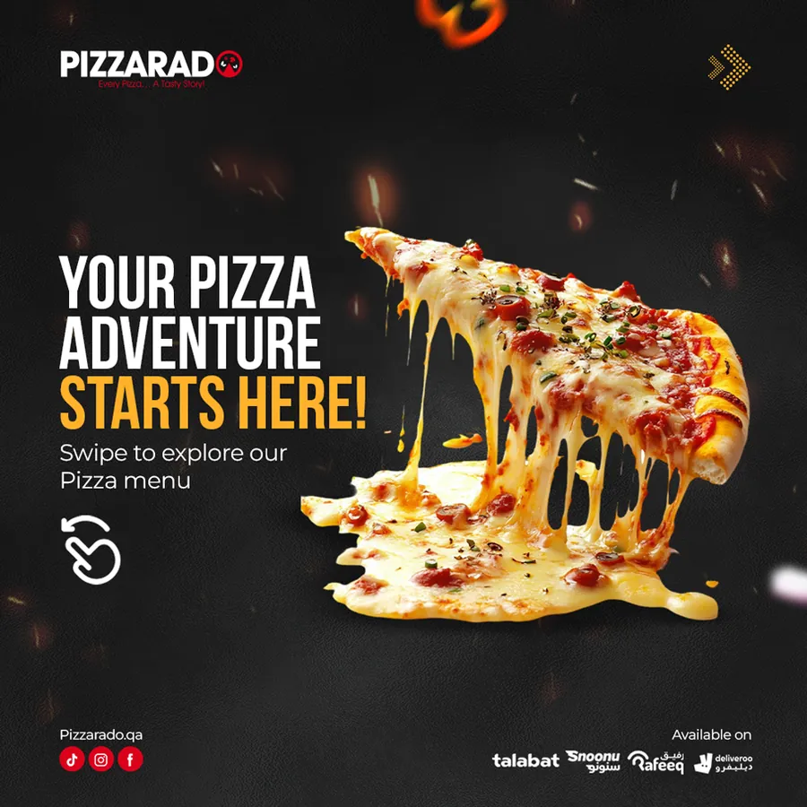 Pizzarado carousel cover: your pizza adventure starts here